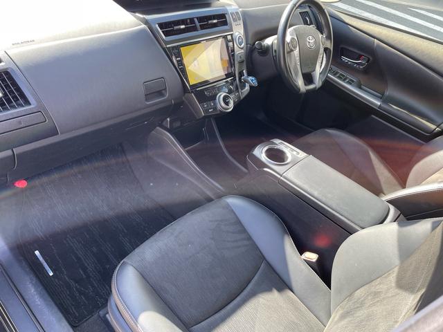 プリウスアルファ G ALPINEビッグX9インチナビ フルセグ AppleCarPlay バックカメラ ハーフレザーシート ETC パワーシート クルーズコントロール LEDヘッドランプ フロントフォグランプ(35枚目)