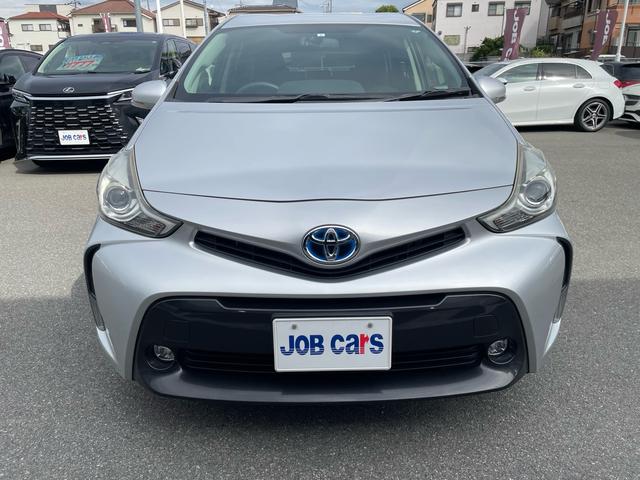 プリウスアルファ S 7人乗り LEDヘッドランプセット Bカメラ 禁煙車 純正ETC Kenwoodメモリーナビ ワンセグTV ステアリングリモコン スマートエントリーシステム プッシュスタート ドラレコ オートライト(3枚目)