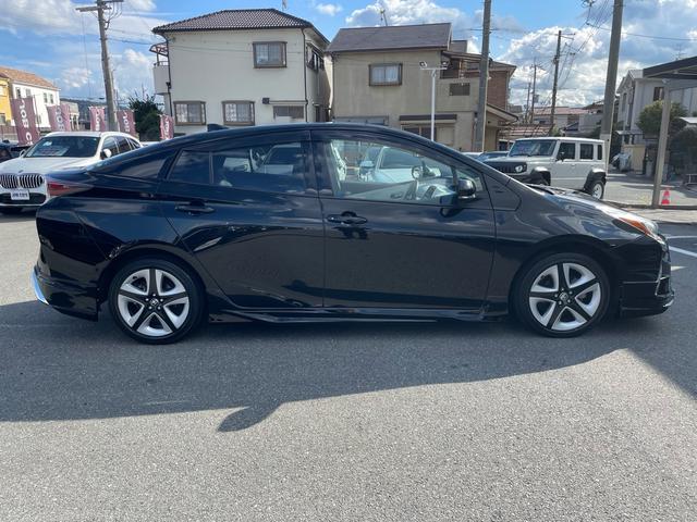 プリウス Aツーリングセレクション 全塗装 セーフティセンスPKG ナビ TV クリアランスソナー ブラインドスポットモニター ETC シートヒーター HUD レーダークルコン E/Gスターター エアロ クールグレー内装 Bカメラ(4枚目)