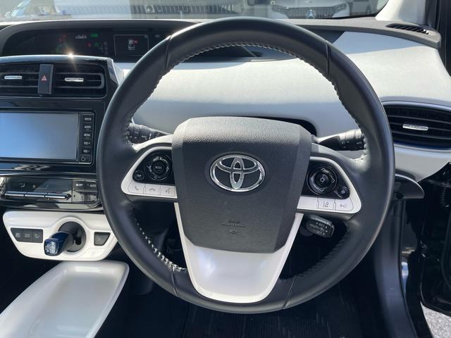 プリウス Aツーリングセレクション 全塗装 セーフティセンスPKG ナビ TV クリアランスソナー ブラインドスポットモニター ETC シートヒーター HUD レーダークルコン E/Gスターター エアロ クールグレー内装 Bカメラ(12枚目)