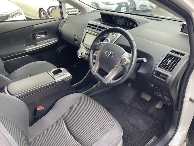 プリウスアルファ Ｓツーリングセレクション　モデリスタエアロ　禁煙車　アルパインナビ　フルセグ　ドラレコ　ビルトインＥＴＣ　バックカメラ　バックガイド　レーダー探知機　ＬＥＤヘッドライト　盗難防止システム　フォグランプ　寒冷地仕様（10枚目）