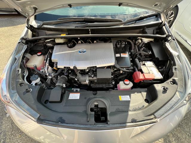 プリウス Sツーリングセレクション 衝突軽減ブレーキ 純正17インチアルミホイール 9型ナビTV バックカメラ Bluetooth ETC 黒革シート シートヒーター クルーズコントロール オートハイビーム 保証付(80枚目)