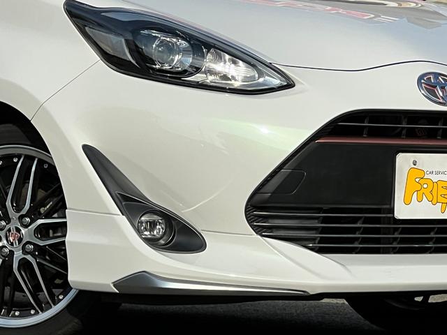 アクア Ｇ　後期型　モデリスタエアロ　衝突軽減ブレーキ　ＴＶ　ナビ　Ｂｌｕｅｔｏｏｔｈ　バックカメラ　ＥＴＣ　電動格納ミラー　スマートキー　クルーズコントロール　社外アルミホイール　シートカバー　保証付（3枚目）