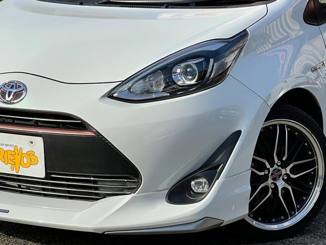 アクア Ｇ　後期型　モデリスタエアロ　衝突軽減ブレーキ　ＴＶ　ナビ　Ｂｌｕｅｔｏｏｔｈ　バックカメラ　ＥＴＣ　電動格納ミラー　スマートキー　クルーズコントロール　社外アルミホイール　シートカバー　保証付（15枚目）