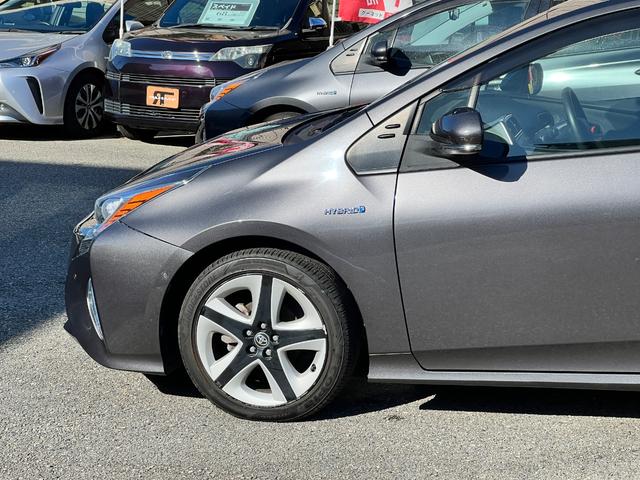 プリウス Aプレミアム ツーリングセレクション 衝突軽減ブレーキ 純正17インチアルミホイール 9型ナビTV バックカメラ Bluetooth ETC 黒革シート シートヒーター クルーズコントロール オートハイビーム 保証付(20枚目)