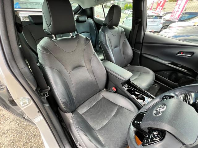 プリウス Aプレミアム 後期型 衝突軽減ブレーキ 9型ナビTV バックカメラ Bluetooth ETC ドライブレコーダー 黒革シート シートヒーター シートエアコン クルーズコントロール 純正AW 保証付(64枚目)