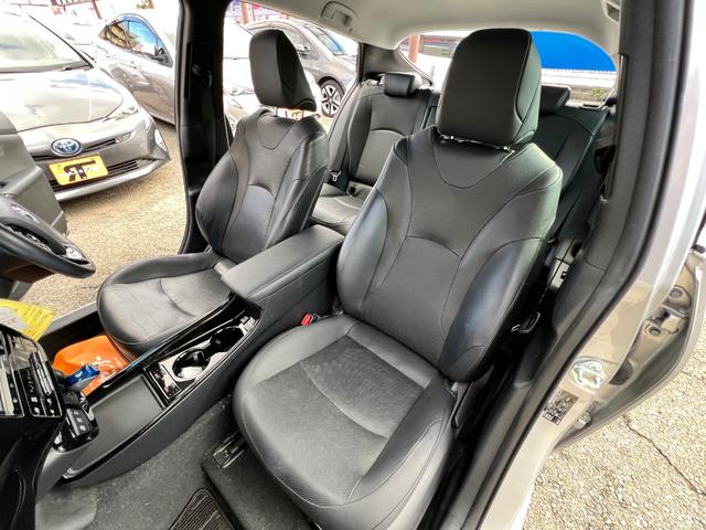 プリウス Aプレミアム 後期型 衝突軽減ブレーキ 9型ナビTV バックカメラ Bluetooth ETC ドライブレコーダー 黒革シート シートヒーター シートエアコン クルーズコントロール 純正AW 保証付(70枚目)