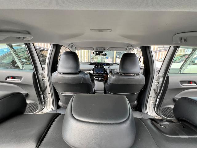 プリウス Aプレミアム 後期型 衝突軽減ブレーキ 9型ナビTV バックカメラ Bluetooth ETC ドライブレコーダー 黒革シート シートヒーター シートエアコン クルーズコントロール 純正AW 保証付(75枚目)