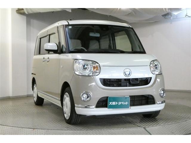 ムーヴキャンバス Ｇメイクアップ　ＳＡＩＩ　ＬＥＤライト　アイドリング　インテリキー　横滑り防止　両側電動ドア　ＤＶＤ　ＥＴＣ車載器　オートエアコン　Ｂカメラ　盗難防止装置　ＡＢＳ　４ＷＤ　ベンチシート　ナビテレビ　地デジＴＶ（3枚目）