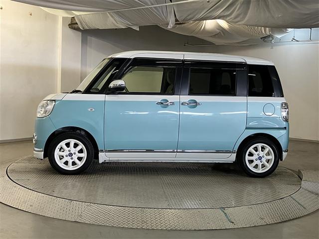 ムーヴキャンバス GメイクアップVS SAIII 両自動ドア i-stop プッシュスタートスマートキー 追突被害軽減ブレーキ ナビ&TV 盗難防止アラーム ETC車載器 地デジ エアバック LED キーフリー 横滑り防止装置 ABS リアカメラ(4枚目)