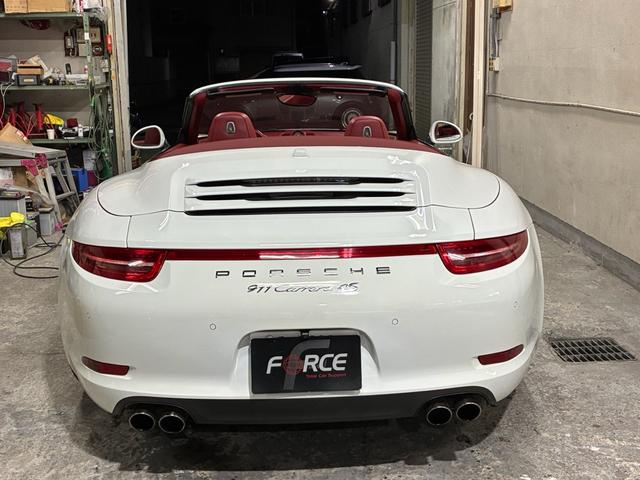 911 911カレラ4S カブリオレ 左ハンドル スポーツクロノ スポーツエキゾースト BOSE 20AWクラシックデザイン 赤革シート(8枚目)