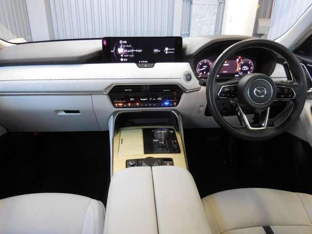 CX-60 3.3 XDハイブリッド プレミアム モダン ディーゼルター 認定Uカー ワンオーナー サンルーフ 白革シート 2カメラドイブラレコーダー 360度ビューモニター ナビゲーション ブルートゥース USB端子 HDMI端子 BOSEオーディオ MRCC 車載通信機(5枚目)