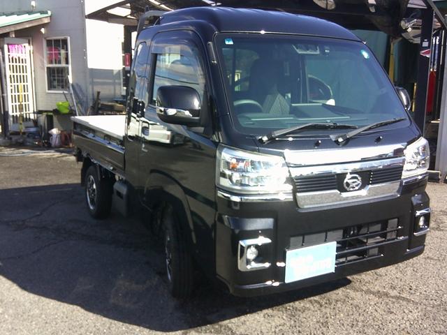 ハイゼットトラック ジャンボエクストラ　ジャンボＳＡ３　ＣＶＴ切替式４ＷＤ、純正９インチＤＡ，ライトバールブラック、スペアタイヤ、デジタルインナーミラー（3枚目）