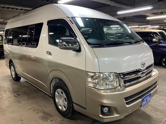 ハイエースワゴン グランドキャビン ハイルーフ 10人乗り ワンオーナー パワースライドドア Wエアコン ナビ バックカメラ ETC 送迎(2枚目)