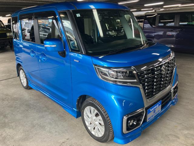 スペーシアカスタム ハイブリッドXS 衝突軽減ブレーキ レーンアシスト パワースライドドア 純正14インチAW 社外ナビTV バックカメラ LEDヘッド LEDフォグ シートヒーター ドラレコ ETC クリアランスソナー ワンオーナー(2枚目)