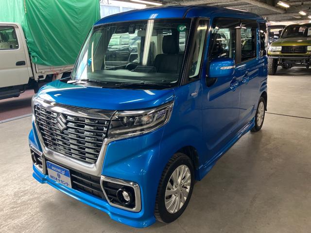 スペーシアカスタム ハイブリッドXS 衝突軽減ブレーキ レーンアシスト パワースライドドア 純正14インチAW 社外ナビTV バックカメラ LEDヘッド LEDフォグ シートヒーター ドラレコ ETC クリアランスソナー ワンオーナー(4枚目)