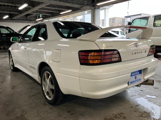 カローラレビン BZ-R 後期モデル 修復歴なし 令和7年タイミングベルト交換済 純正15インチアルミ フジツボマフラー 純正Fリップ 純正サイドステップ 純正リアスポ LEDヘッド LEDフォグ ETC 純正6速マニュアル(5枚目)