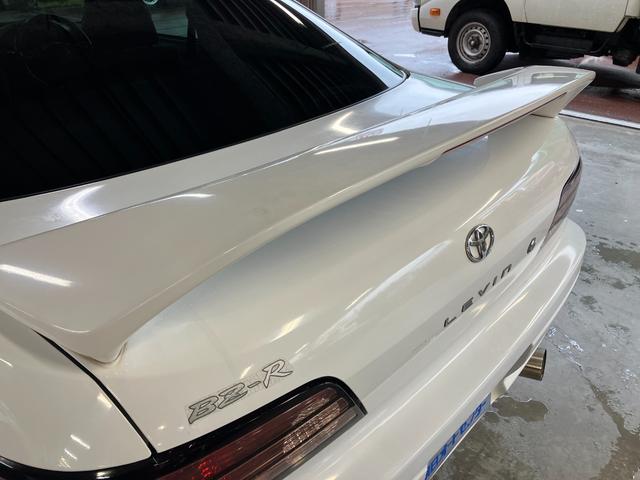 カローラレビン BZ-R 後期モデル 修復歴なし 令和7年タイミングベルト交換済 純正15インチアルミ フジツボマフラー 純正Fリップ 純正サイドステップ 純正リアスポ LEDヘッド LEDフォグ ETC 純正6速マニュアル(18枚目)