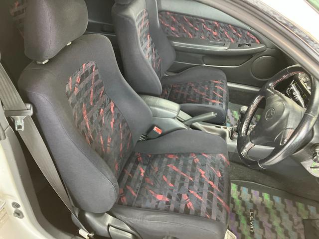 カローラレビン BZ-R 後期モデル 修復歴なし 令和7年タイミングベルト交換済 純正15インチアルミ フジツボマフラー 純正Fリップ 純正サイドステップ 純正リアスポ LEDヘッド LEDフォグ ETC 純正6速マニュアル(34枚目)