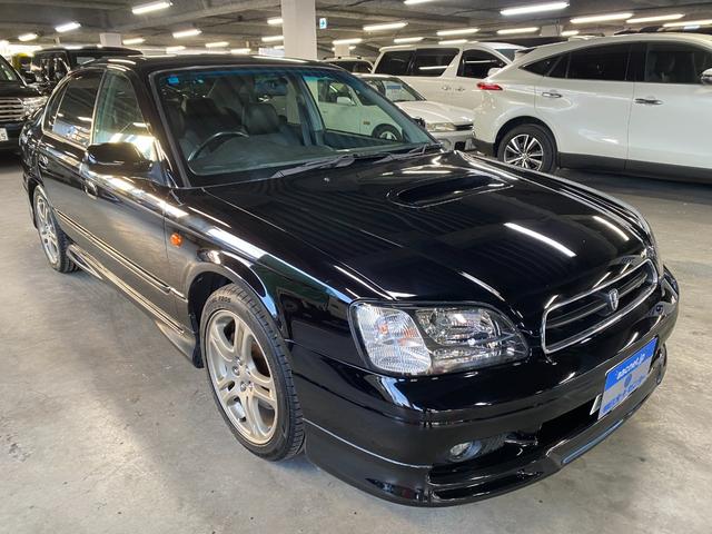 レガシィB4 RSK ターボ 純正5速MT 純正17インチAW リアスポイラー ハーフレザーシート パワーシート MOMOステアリング SDナビフルセグTV HIDヘッド キーレス フルノーマル車両 修復なし(2枚目)