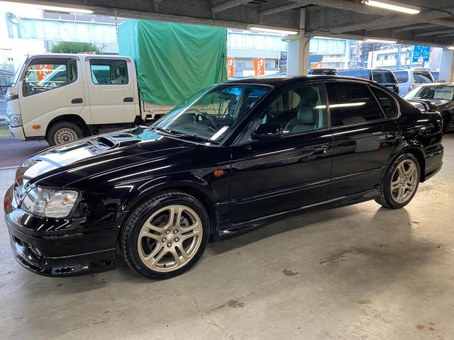 レガシィB4 RSK ターボ 純正5速MT 純正17インチAW リアスポイラー ハーフレザーシート パワーシート MOMOステアリング SDナビフルセグTV HIDヘッド キーレス フルノーマル車両 修復なし(5枚目)