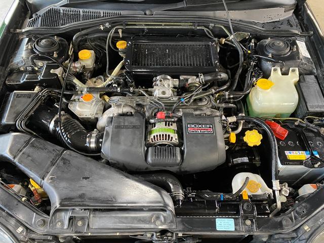 レガシィB4 RSK ターボ 純正5速MT 純正17インチAW リアスポイラー ハーフレザーシート パワーシート MOMOステアリング SDナビフルセグTV HIDヘッド キーレス フルノーマル車両 修復なし(57枚目)