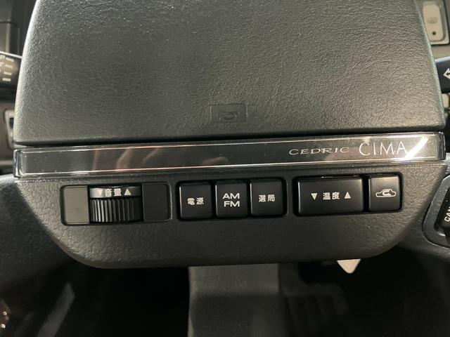 セドリック・シーマ タイプＩＩリミテッド　Ｖ６ターボエンジン　フルノーマル車　エアサスペンション　純正１５インチＡＷ　ドアミラーワイパー　運転席　助手席パワーシート　クルーズコントロール　オートライト　保証書（29枚目）