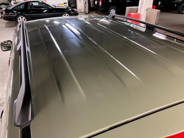 ランドクルーザー100 VXリミテッド カーキ全塗装済 丸目ヘッド換装 DEAN16インチAW TOYOオープンカントリーMTタイヤ TOYOTAグリル サイドステップ ウッドコンビステア SDナビTVバックカメラ シートカバー キーレス(63枚目)