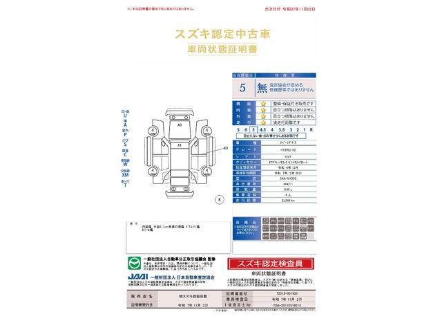 車両状態評価書