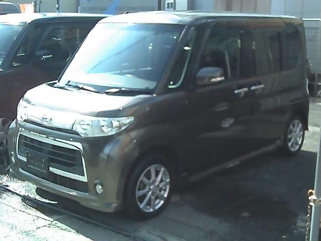 タント カスタムX ナビゲーション フルセグTV ETC スマートキー 片側パワースライドドア 純正14インチアルミホイール ウインカーミラー HIDヘッドライト ドアバイザー リアスポイラー FOGライト ABS(6枚目)