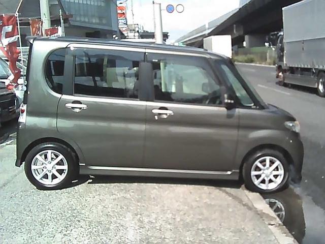 タント カスタムX ナビゲーション フルセグTV ETC スマートキー 片側パワースライドドア 純正14インチアルミホイール ウインカーミラー HIDヘッドライト ドアバイザー リアスポイラー FOGライト ABS(53枚目)