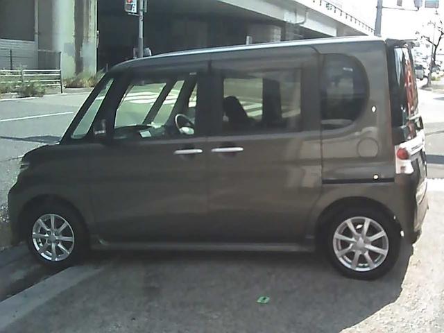 タント カスタムX ナビゲーション フルセグTV ETC スマートキー 片側パワースライドドア 純正14インチアルミホイール ウインカーミラー HIDヘッドライト ドアバイザー リアスポイラー FOGライト ABS(54枚目)