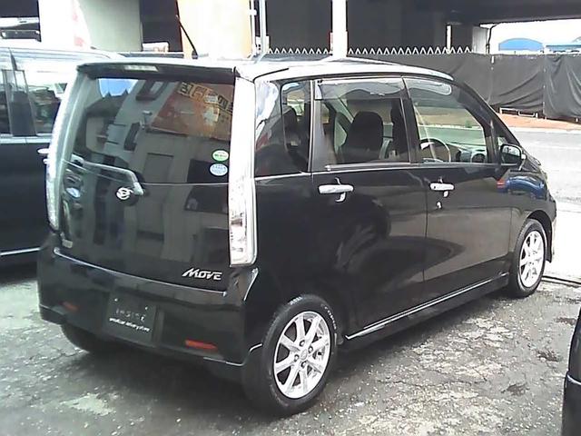 ムーヴ カスタム Xリミテッド SA ナビゲーション ワンセグTV バックカメラ スマートキー wエアバック ウインカーミラー 電動格納ミラー ドアバイザー HIDヘッドライト リアスポイラー 純正14インチアルミホイール ABS(9枚目)