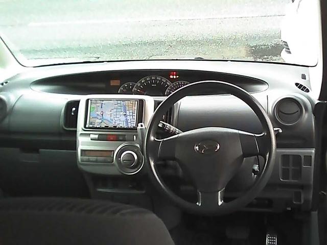 タント カスタムX 社外ナビゲーション フルセグTV ETC スマートキー 純正14インチアルミホイール HIDヘッドライト ウインカーミラー 電動格納ミラー 片側スライドドア ドアバイザー リアスポイラー ABS(14枚目)