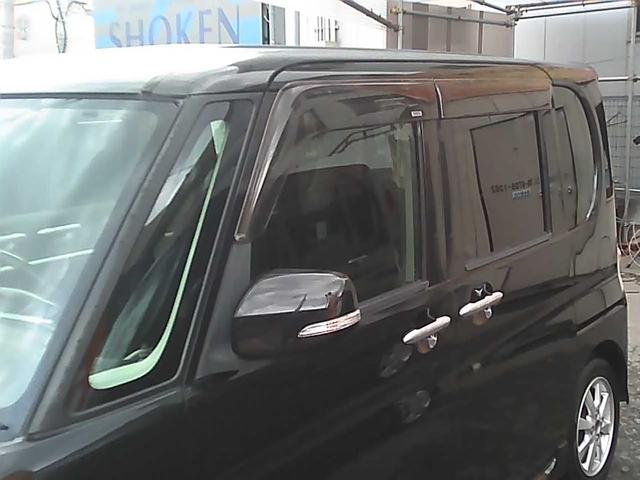 タント カスタムX 社外ナビゲーション フルセグTV ETC スマートキー 純正14インチアルミホイール HIDヘッドライト ウインカーミラー 電動格納ミラー 片側スライドドア ドアバイザー リアスポイラー ABS(31枚目)