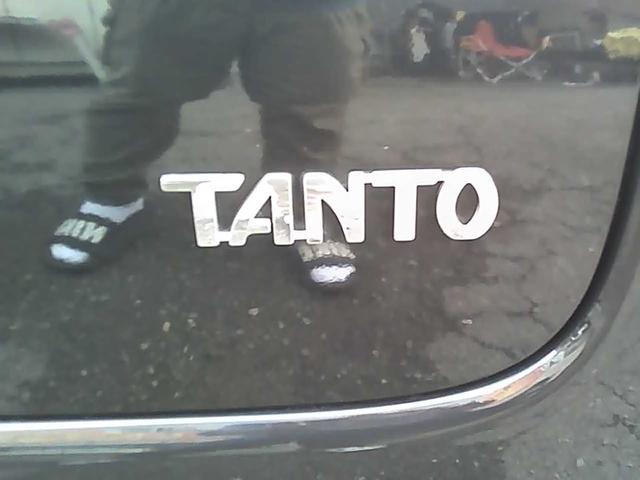 タント カスタムX 社外ナビゲーション フルセグTV ETC スマートキー 純正14インチアルミホイール HIDヘッドライト ウインカーミラー 電動格納ミラー 片側スライドドア ドアバイザー リアスポイラー ABS(39枚目)