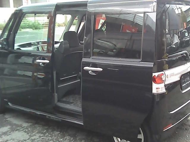 タント カスタムX 社外ナビゲーション フルセグTV ETC スマートキー 純正14インチアルミホイール HIDヘッドライト ウインカーミラー 電動格納ミラー 片側スライドドア ドアバイザー リアスポイラー ABS(48枚目)