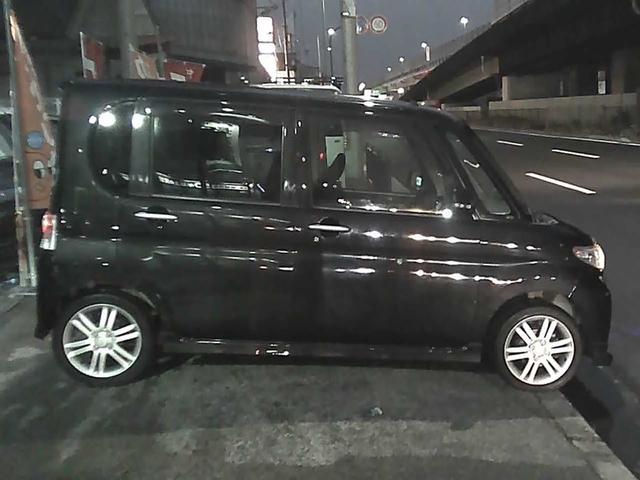 タント カスタムＲＳ　社外ナビゲーション　フルセグＴＶ　ＥＴＣ　ターボ搭載　片側パワースライドドア　ＨＩＤヘッドライト　エアロパーツ　純正１５インチアルミホイール　ｗエアバック　ウインカーミラー　ＭＯＭＯハンドル（42枚目）