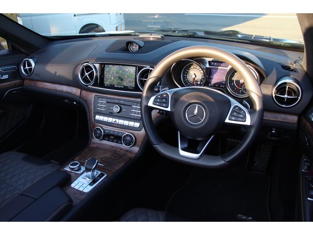 SL SL400グランドエディション 63AMG仕様スカイバリオルーフ/ハーマンカードンサウンド/ミシュランン/ETC/ドラレコ/茶黒シート/温冷シート/アイドリングストップ/クルコン/スペアキー/LEDライトバックカメラ/シートメモリー(7枚目)