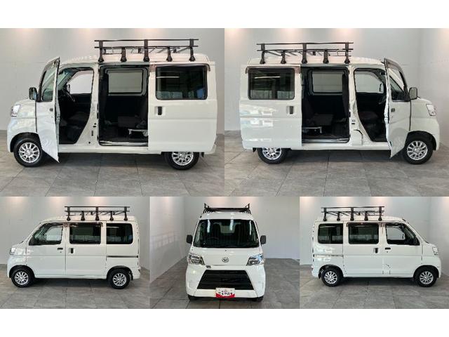 ハイゼットカーゴ デラックスＳＡ３　ＡＴ車　キーレス　前席パワーウインドウ　衝突被害軽減ブレーキ　スマアシ３　キーレスエントリー　ＥＴＣ車載器　前席パワーウインドウ　ＡＭ／ＦＭステレオ　両側スライドドア　オートライト　エコアイドル　ルーフキャリア（8枚目）