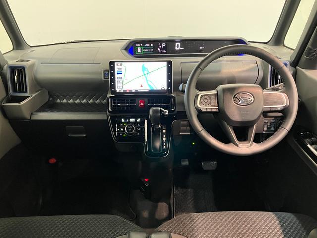 タント カスタムＲＳ　９型フルセグナビ　パノラマカメラ　車検整備付　衝突被害軽減ブレーキ　コーナーセンサー　ターボ　９型フルセグナビ　Ｂｌｕｅｔｏｏｔｈ　ＤＶＤ再生　Ｂｌｕｅｔｏｏｔｈ　ＵＳＢ　パノラマカメラ　前後ドラレコ　両側電動スライドドア　ＬＥＤ　スマートキー（2枚目）