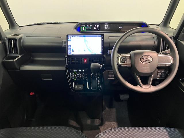 タント カスタムX 10型フルセグナビ バックカメラ 届出済未使用車 衝突被害軽減ブレーキ コーナーセンサー 10型フルセグナビ Bluetooth DVD USB バックカメラ 前後ドラレコ 両側電動スライドドア 前席シートヒーター LED スマートキー エコアイドル(2枚目)