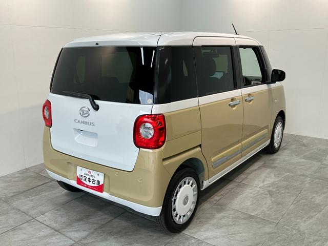 ムーヴキャンバス ストライプスG 10型フルセグナビ Bカメラ 届出済未使用車 衝突被害軽減ブレーキ コーナーセンサー 10型フルセグナビ バックカメラ DVD再生 Bluetooth USB 前後ドラレコ 両側電動スライドドア 前席シートヒーター 電動パーキングブレーキ LED(3枚目)