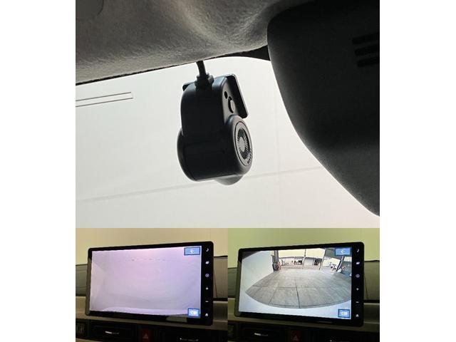 ムーヴキャンバス ストライプスG 10型フルセグナビ Bカメラ 届出済未使用車 衝突被害軽減ブレーキ コーナーセンサー 10型フルセグナビ バックカメラ DVD再生 Bluetooth USB 前後ドラレコ 両側電動スライドドア 前席シートヒーター 電動パーキングブレーキ LED(17枚目)