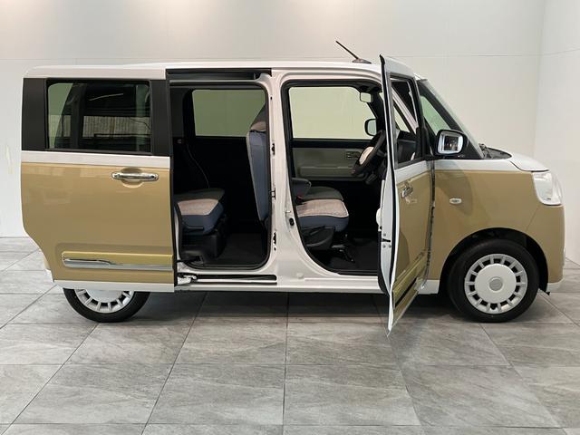 ムーヴキャンバス ストライプスG 10型フルセグナビ Bカメラ 届出済未使用車 衝突被害軽減ブレーキ コーナーセンサー 10型フルセグナビ バックカメラ DVD再生 Bluetooth USB 前後ドラレコ 両側電動スライドドア 前席シートヒーター 電動パーキングブレーキ LED(25枚目)