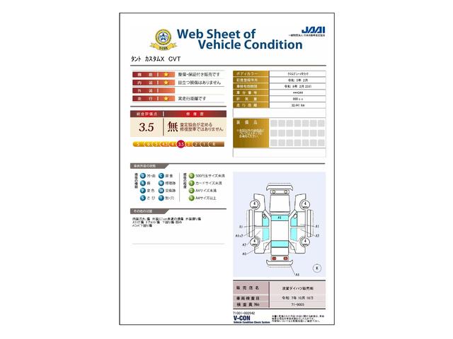 車両状態評価書