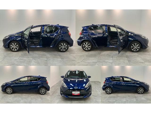 アクア Sスタイルブラック フルセグナビ バックカメラ 車検整備付 トヨタセーフティセンス コーナーセンサー フルセグナビ バックカメラ Bluetooth USB LEDヘッドライト オートライト オートエアコン 電動格納式ミラー スマートキー タイヤ4本新品交換済(8枚目)