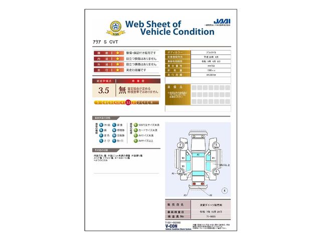 車両状態評価書