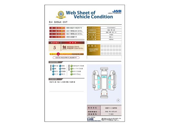 車両状態評価書