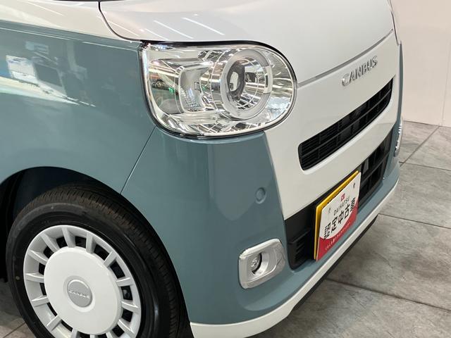 ムーヴキャンバス ストライプスG 9型ディスプレイオーディオ 届出済未使用車 衝突被害軽減ブレーキ コーナーセンサー フルセグ Bluetooth USB パノラマカメラ 両側電動スライドドア 前席シートヒーター 電動パーキングブレーキ LED 駐車支援システム(34枚目)